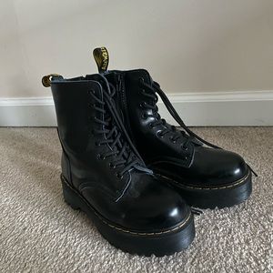 Dr Martens Leather Platform boots